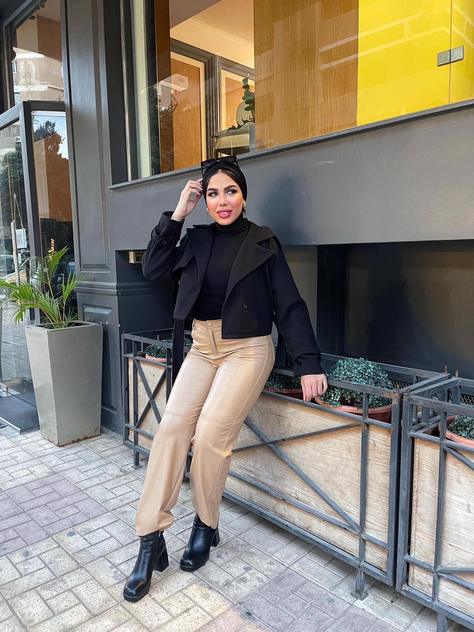 Broadcloth jacket - belt