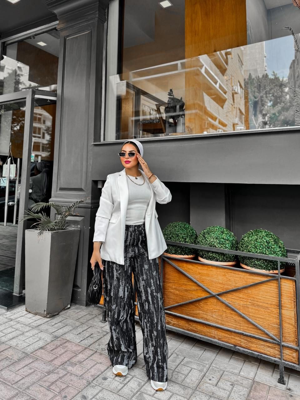 Denim cutting pant-wide leg