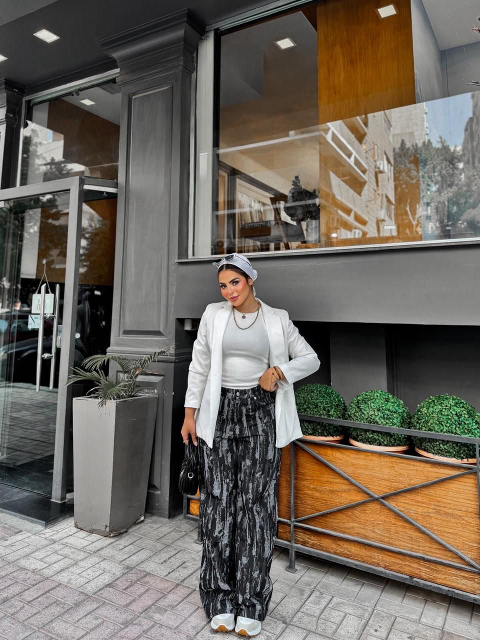 Denim cutting pant-wide leg