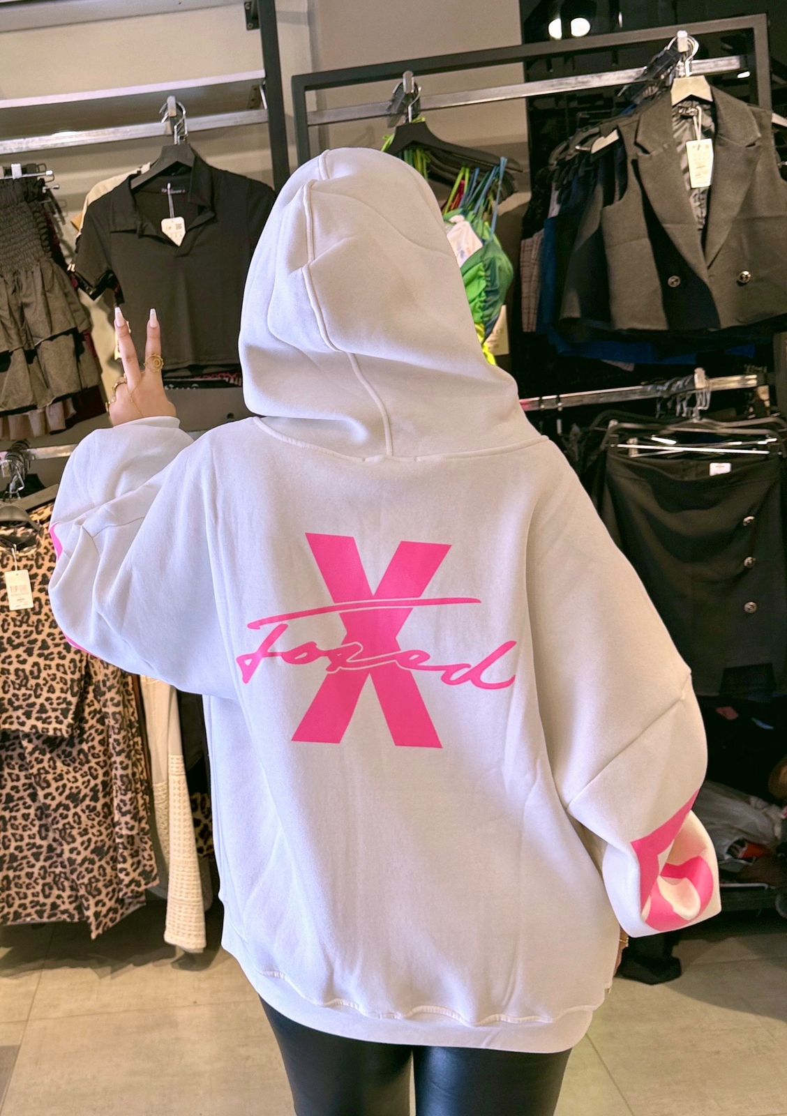 X hoodie x